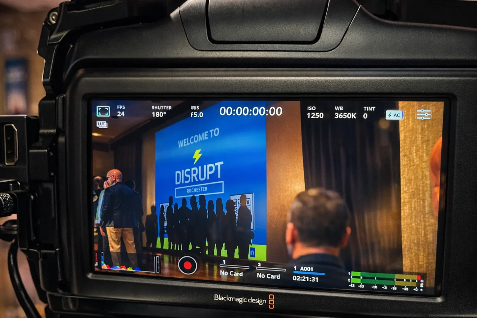 Disrupt Rochester — live event camera operation
