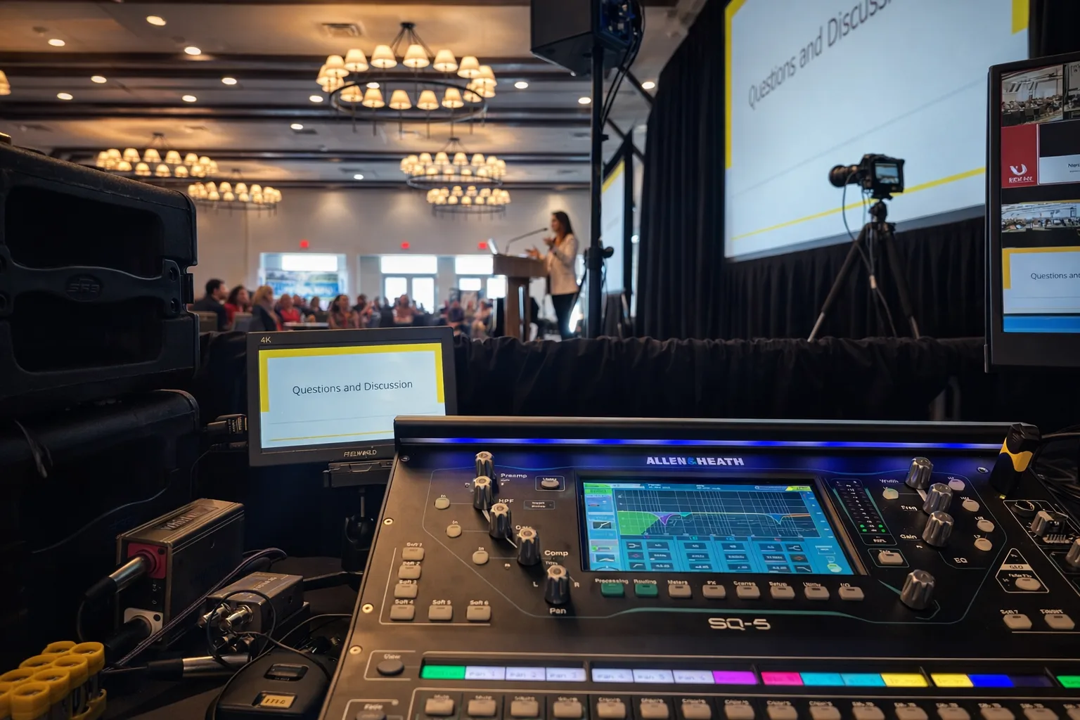 Corporate conference — audio mixing and video production
